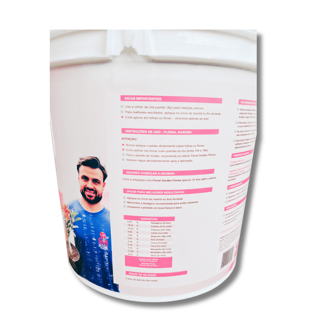 Fertilizante Mineral Misto - GM Flores NPK+8 - 3KG - Gm Rosa Do Deserto
